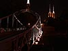 Tumski Bridge and St John the Babtist cathedral at night