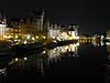Night view of Gdansk and Motlawa River