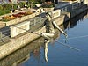 Crossing the Brda River monument in Bydgoszcz
