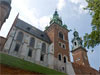 Towers of Royal Castle Wawel in Cracow