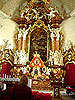Altar in church of St Joseph in Krzeszow abbey
