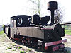 Narrow guage train in Hajnowka, Poland