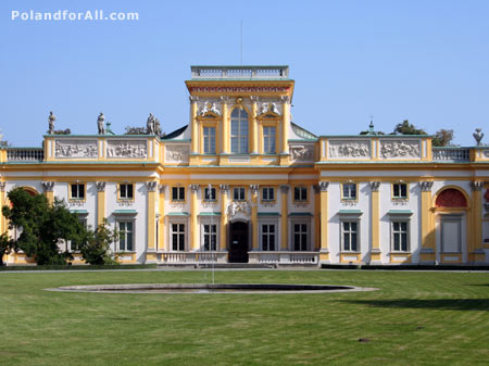 Wilanow palace in Warsaw